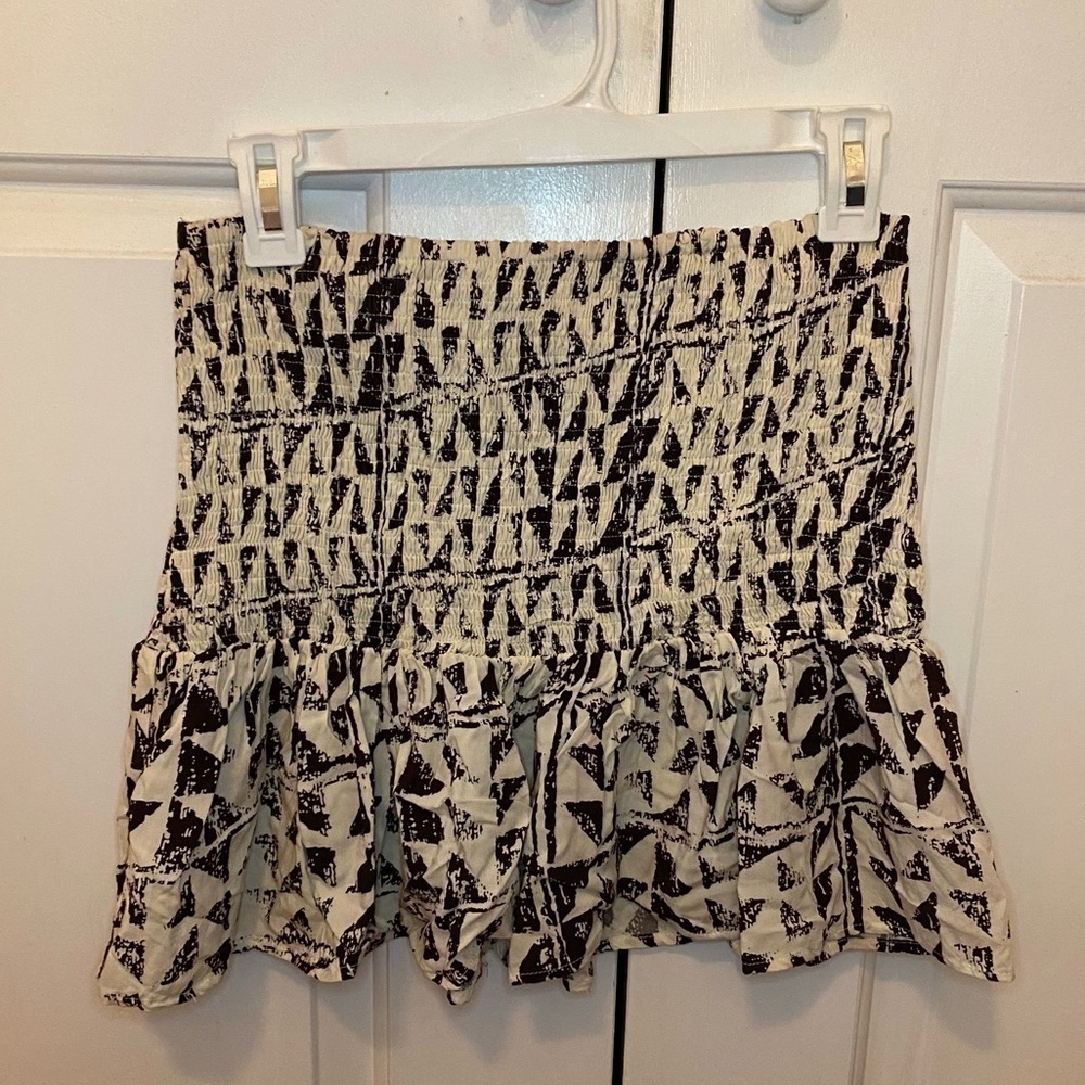 Re:named Patterned Ruched Tube Top